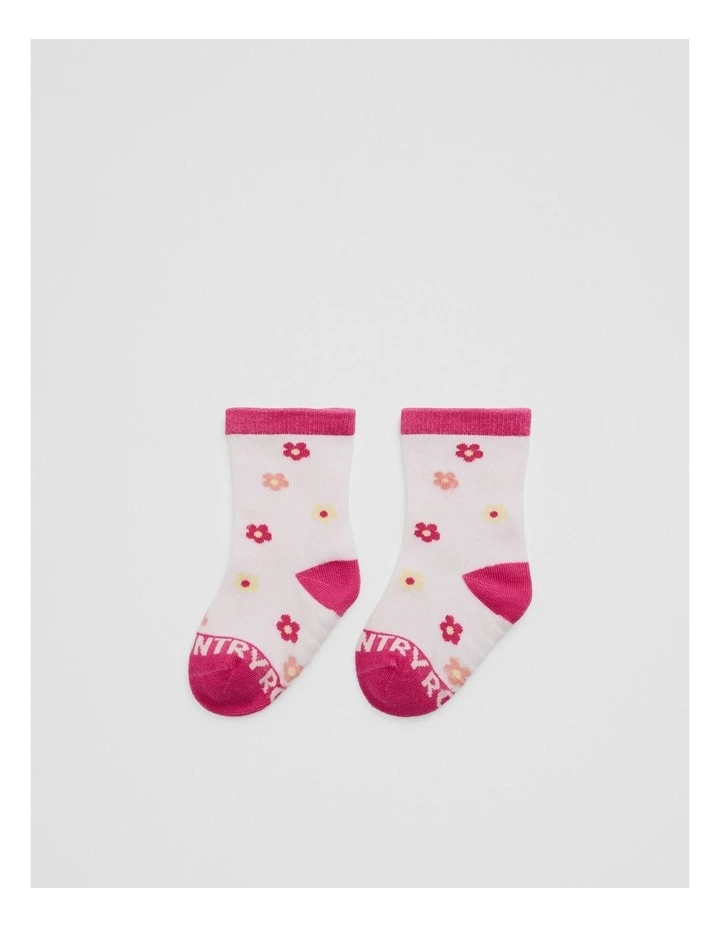 Flower Sock in Mineral Pink image 1
