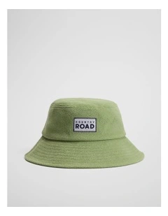 Terry Reverse Bucket Hat in Pear
