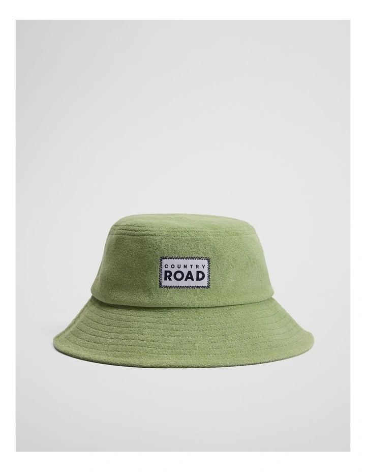 Terry Reverse Bucket Hat in Pear image 1