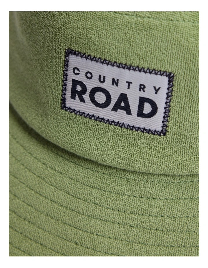 Terry Reverse Bucket Hat in Pear image 2