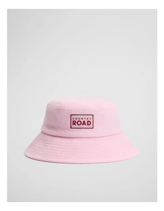 Terry Reverse Bucket Hat in Dawn Pink