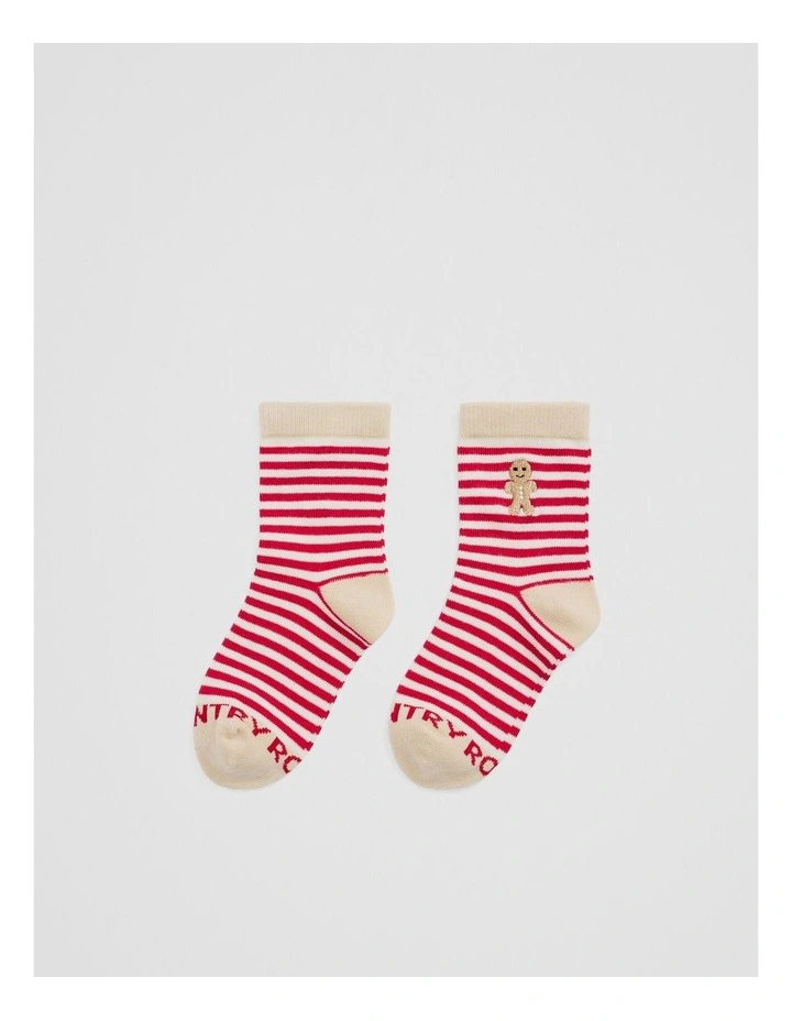 Gingerbread Sock in Red image 1