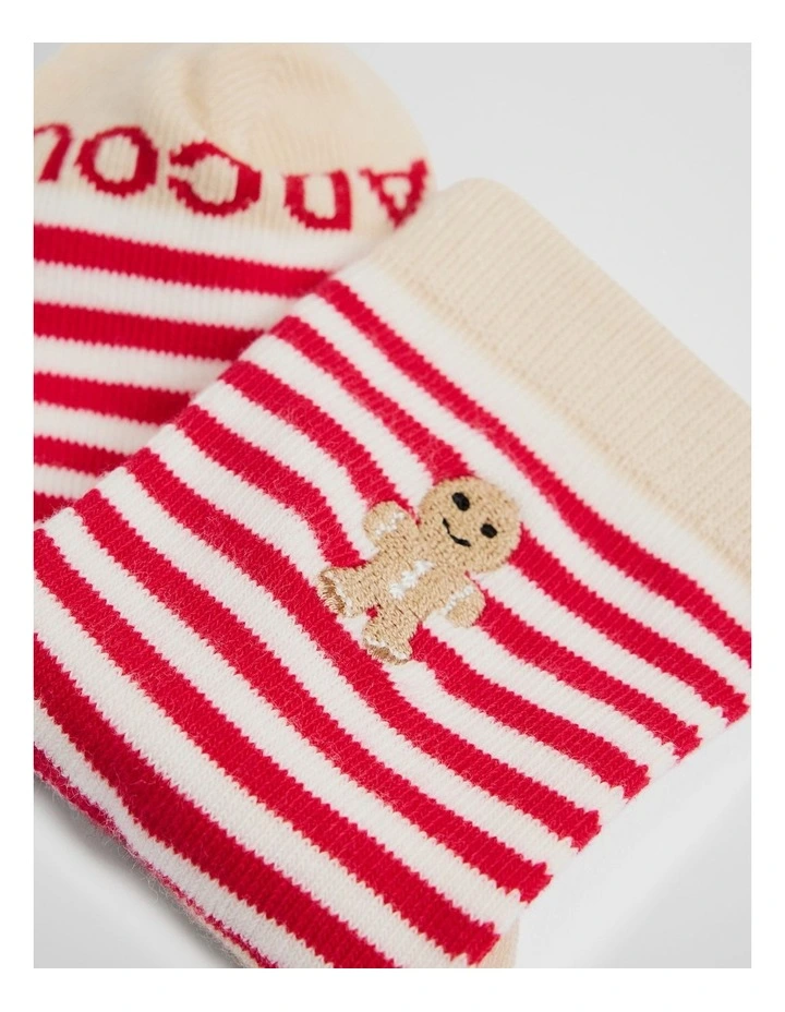 Gingerbread Sock in Red image 2