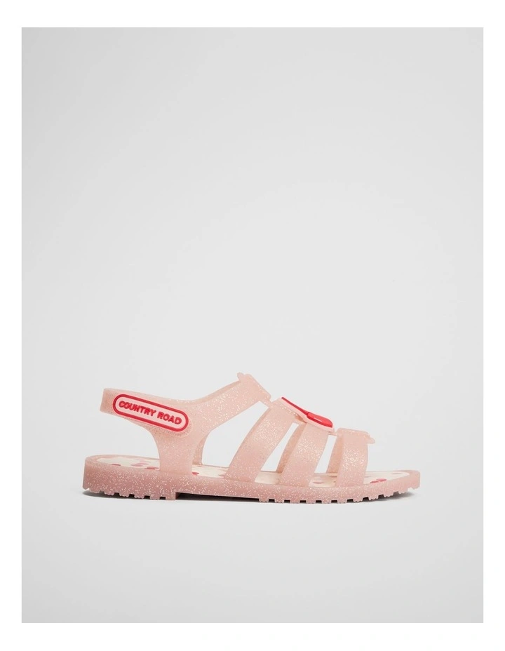 Milla Jelly Sandal in Pink Glitter image 1