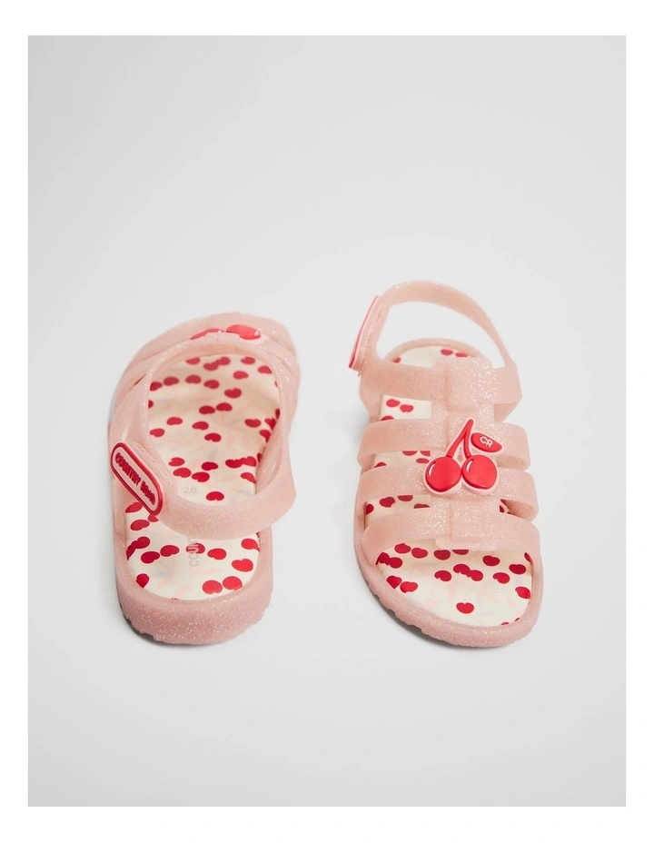 Milla Jelly Sandal in Pink Glitter image 2