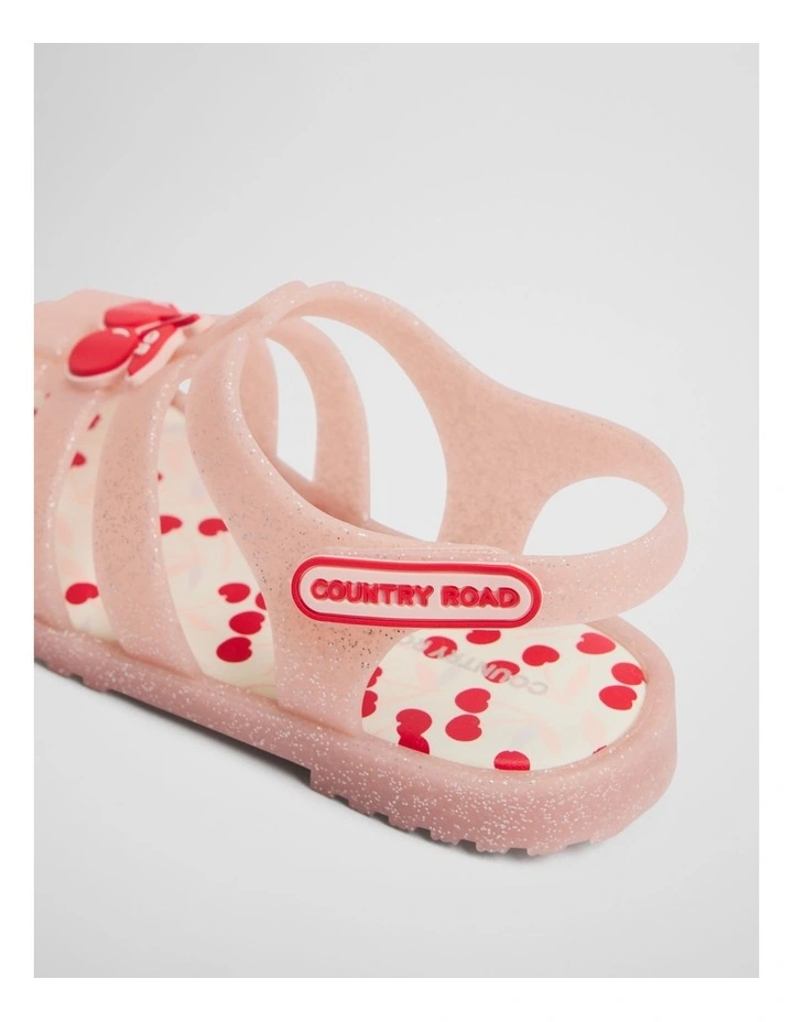 Milla Jelly Sandal in Pink Glitter image 3