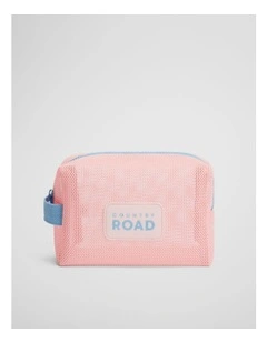Mesh Wash Bag in Blush Pink