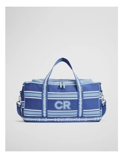 Country Road Stripe Weekender in Cobalt