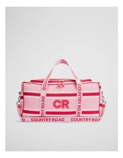 Country Road Stripe Weekender in Dawn Pink