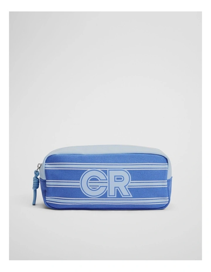 Cr Stripe Pencil Case in Cobalt image 1