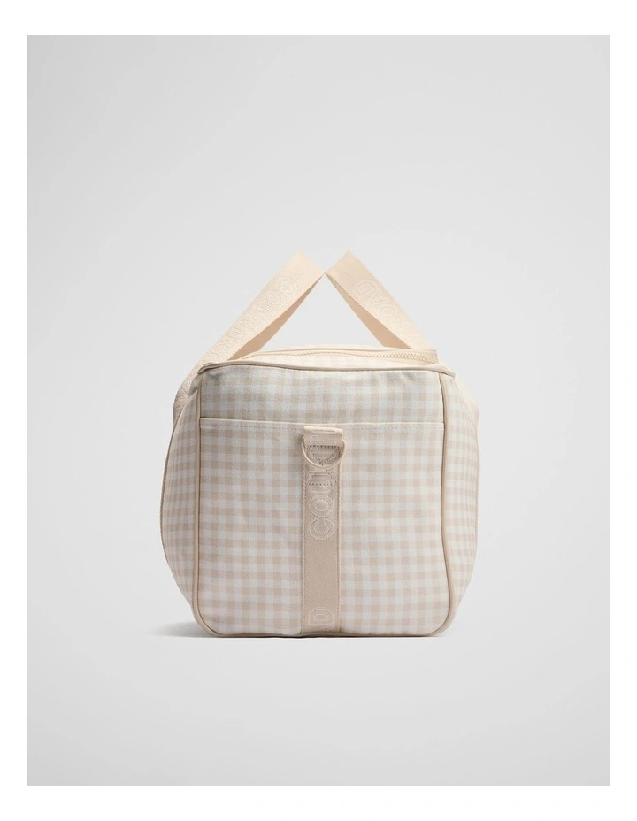 Gingham Weekender in Oat image 3