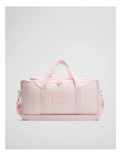 Gingham Weekender in Mineral Pink