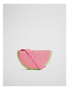 Watermelon Crossbody Bag in Blush Pink