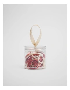 Mini Hair Tie Pot in Crimson