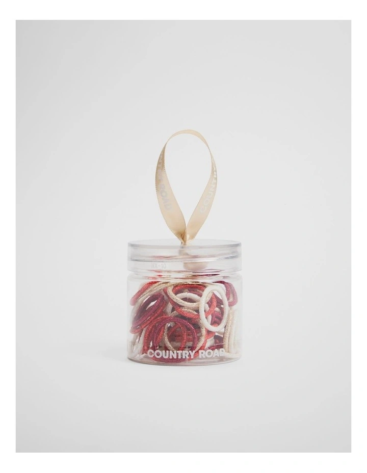 Mini Hair Tie Pot in Crimson image 1