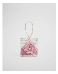 Mini Hair Tie Pot in Mineral Pink