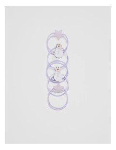 Christmas Hair Tie Pack in Lilac