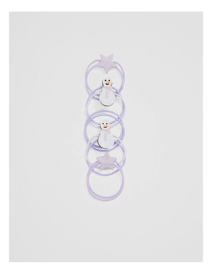 Christmas Hair Tie Pack in Lilac image 1