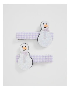Snowman Clip Pack in Marshmallow