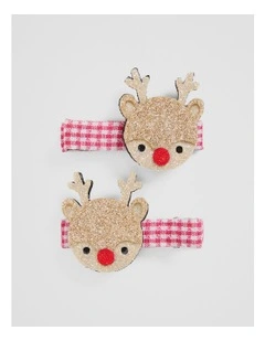 Reindeer Clip Pack in Almond