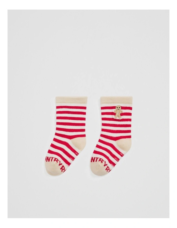 Gingerbread Sock in Red image 1