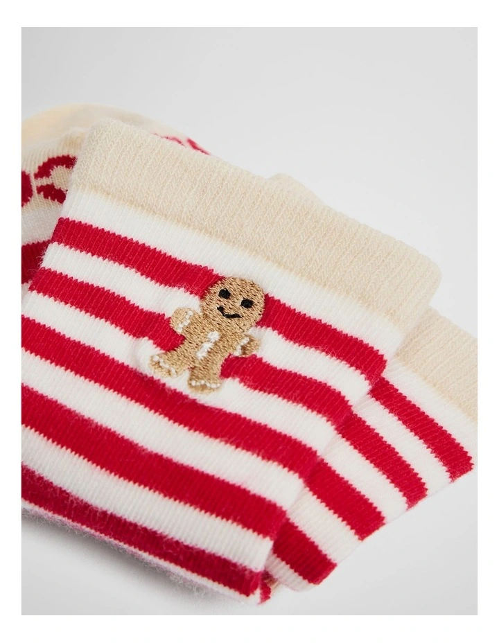 Gingerbread Sock in Red image 2