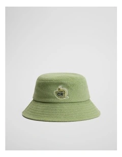Organically Grown Cotton Baby Terry Hat in Pear