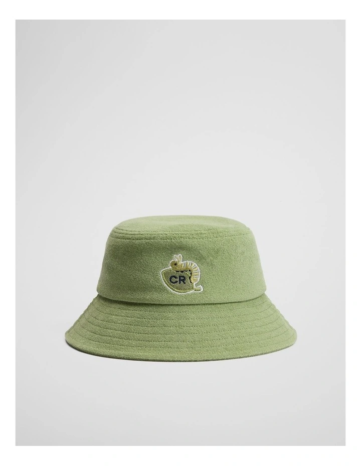 Organically Grown Cotton Baby Terry Hat in Pear image 1