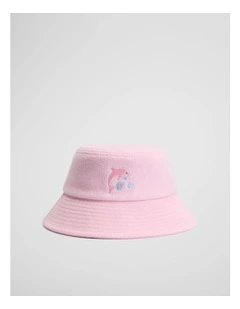 Organically Grown Cotton Baby Terry Hat in Dawn Pink