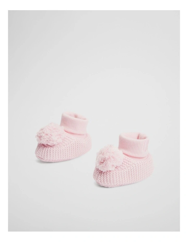 Baby Pom Bootie in Mineral Pink image 1