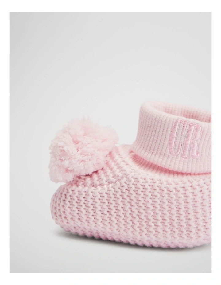 Baby Pom Bootie in Mineral Pink image 3