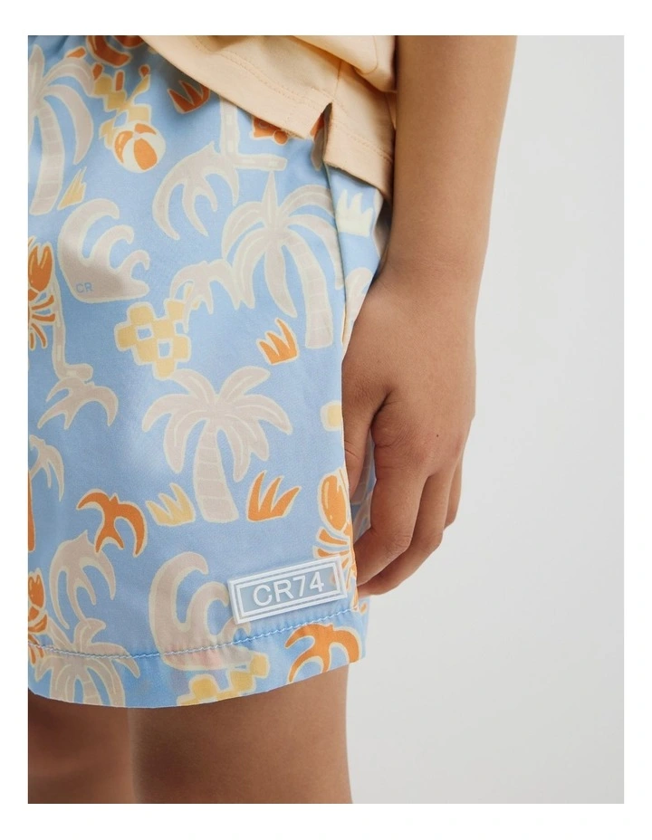 Beach Days Board Short in Multi Print image 3