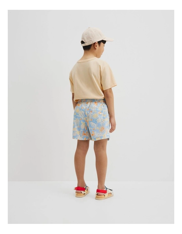 Beach Days Board Short in Multi Print image 4