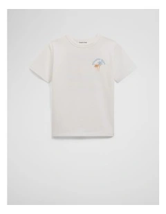 Oversized Ombre Palm T-shirt in Marshmallow