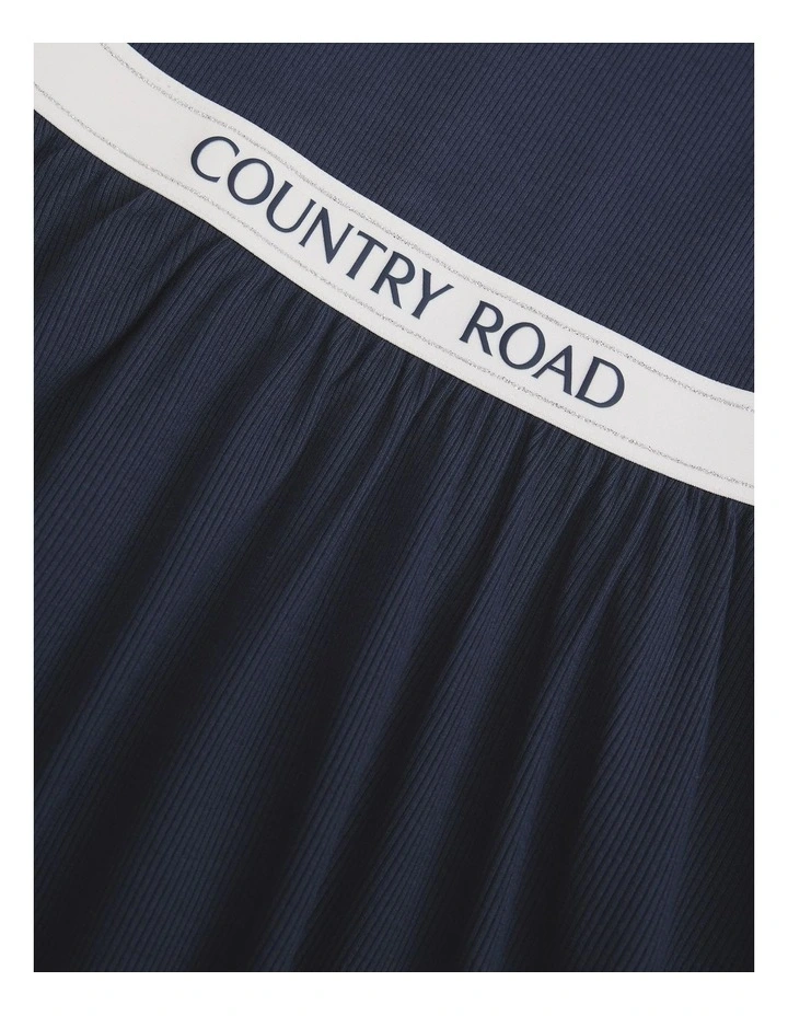 Flippy T-shirt Shirt Dress in French Navy image 2