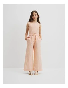 Stripe Linen Pant in Multi Stripe