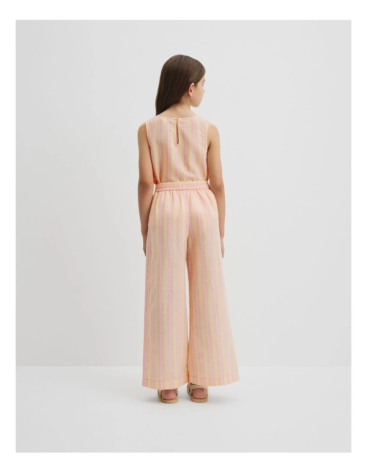 Stripe Linen Pant in Multi Stripe image 2