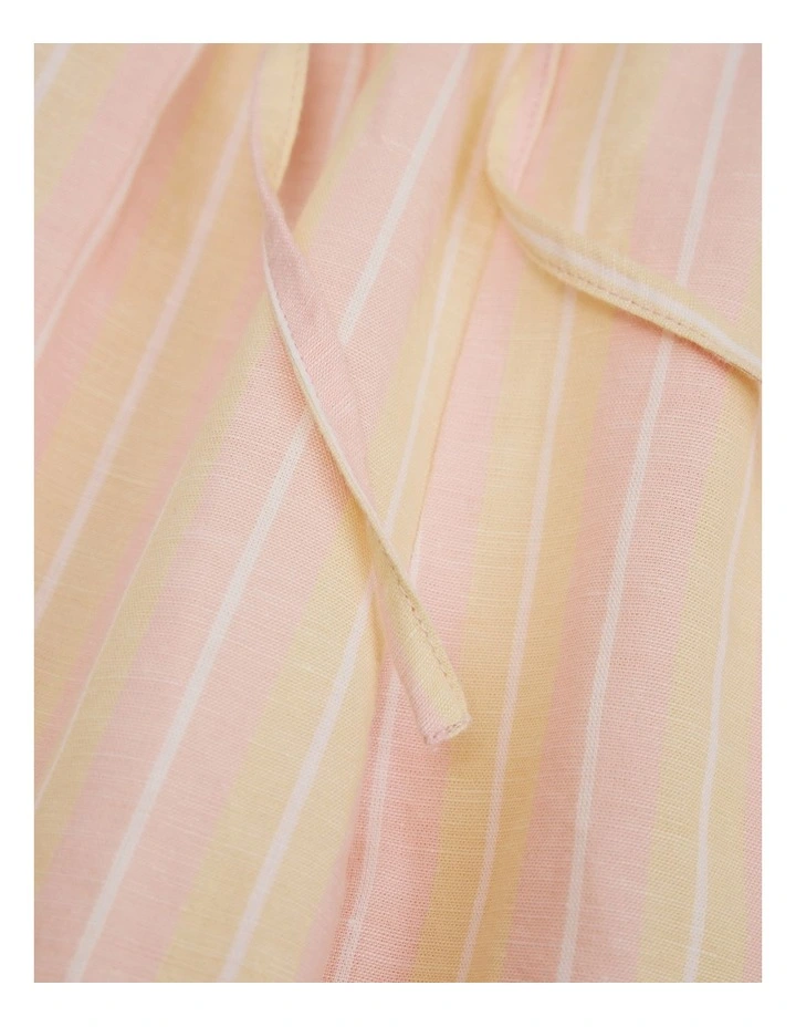 Stripe Linen Pant in Multi Stripe image 5