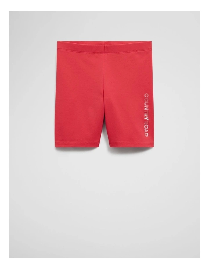 Organically Grown Cotton Blend Bike Short in Watermelon image 1