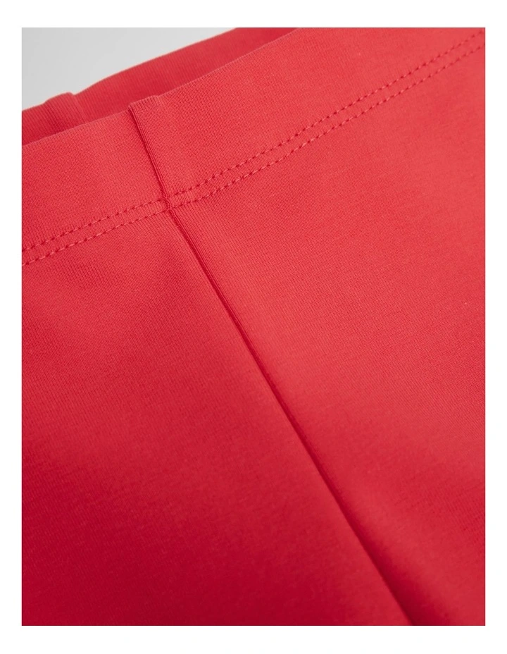 Organically Grown Cotton Blend Bike Short in Watermelon image 2
