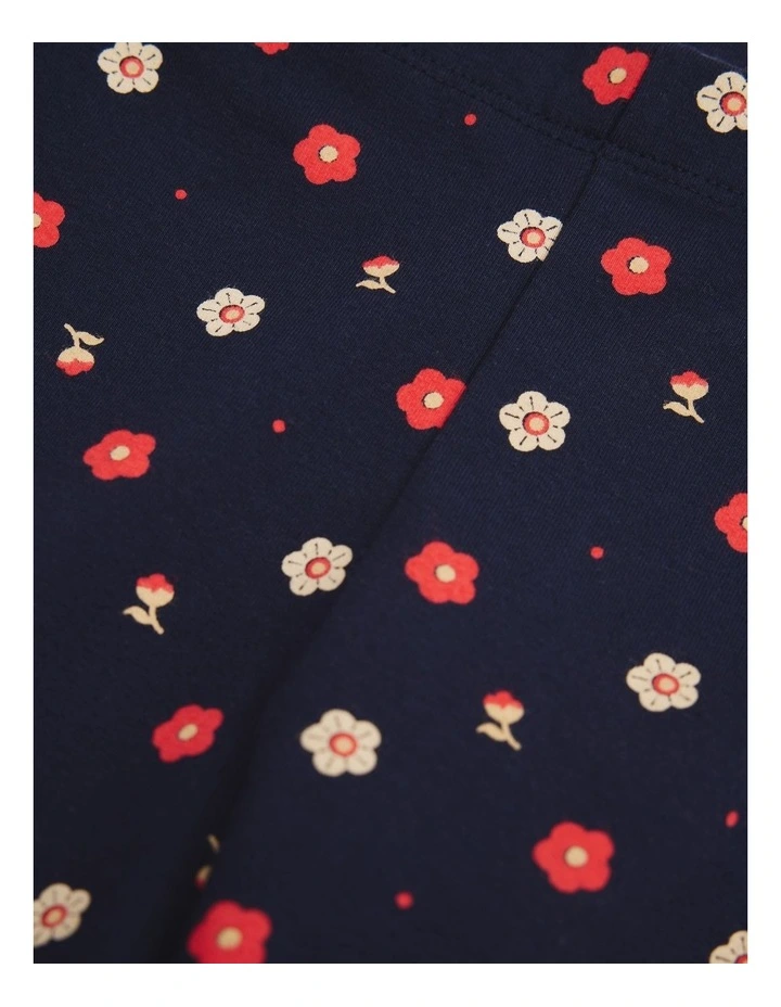 Bike Short in Navy Ditsy image 2