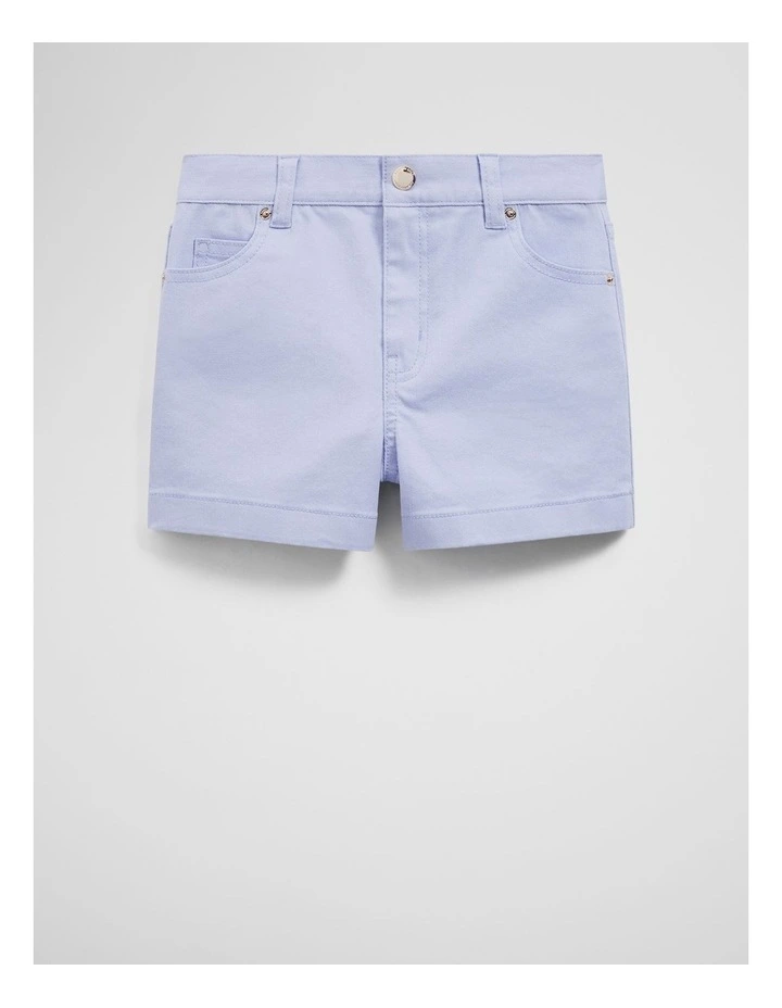Hi Rise Denim Short in Bluebell image 1