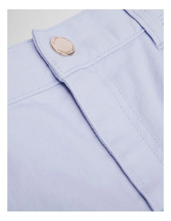 Hi Rise Denim Short in Bluebell image 2