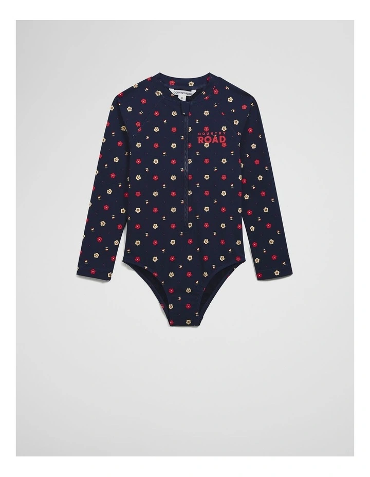 Geometric Floral Swimsuit in Navy Ditsy image 5