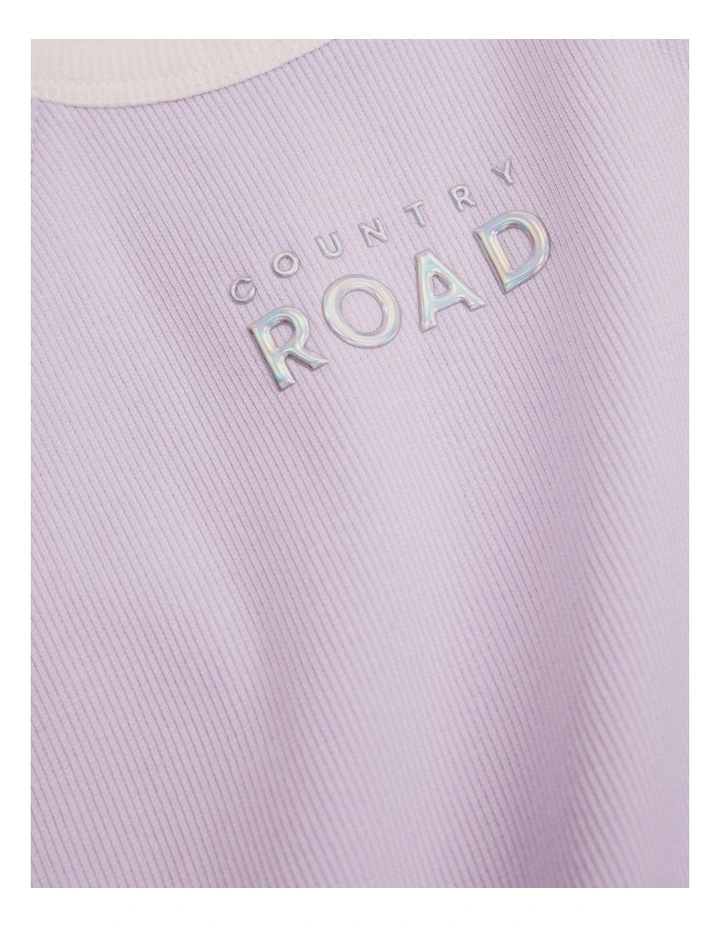 Logo Halter Tank in Lilac image 2