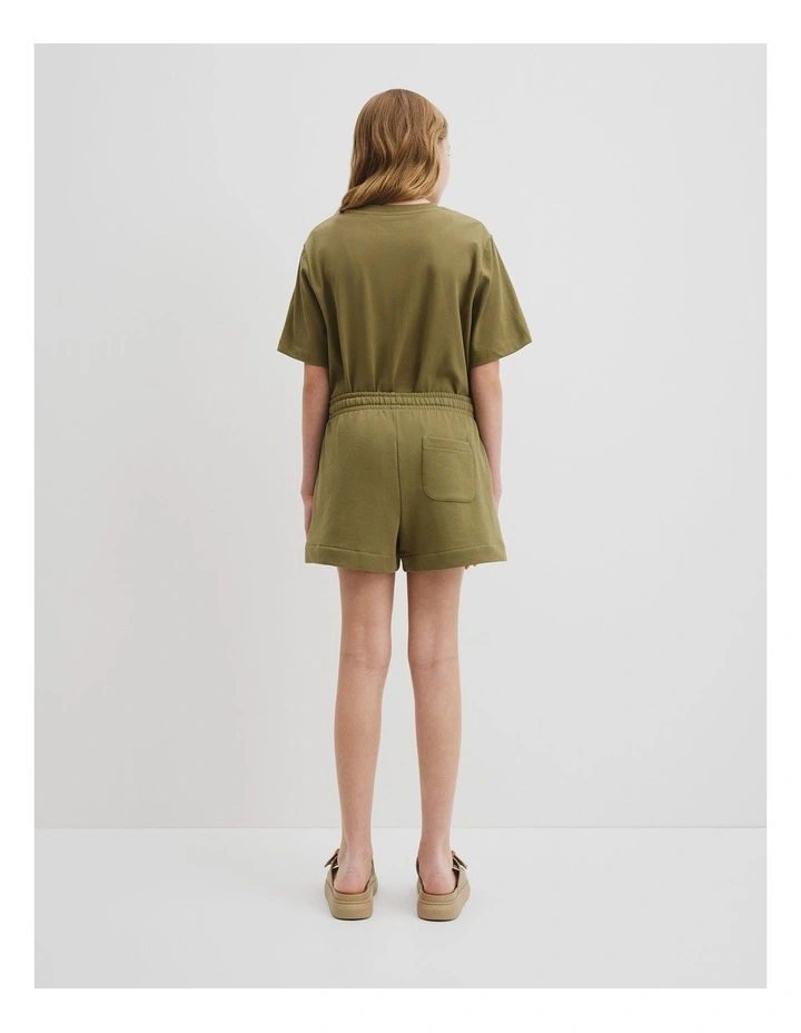 Sundial Sweat Short in Olive image 4