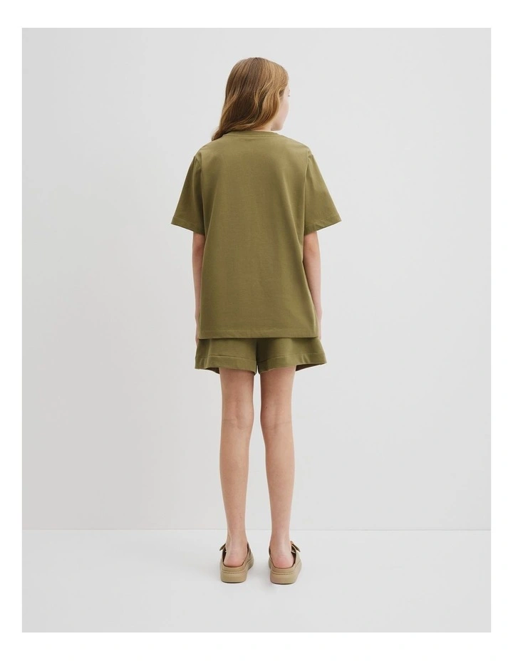 Sundial T-shirt in Olive image 4