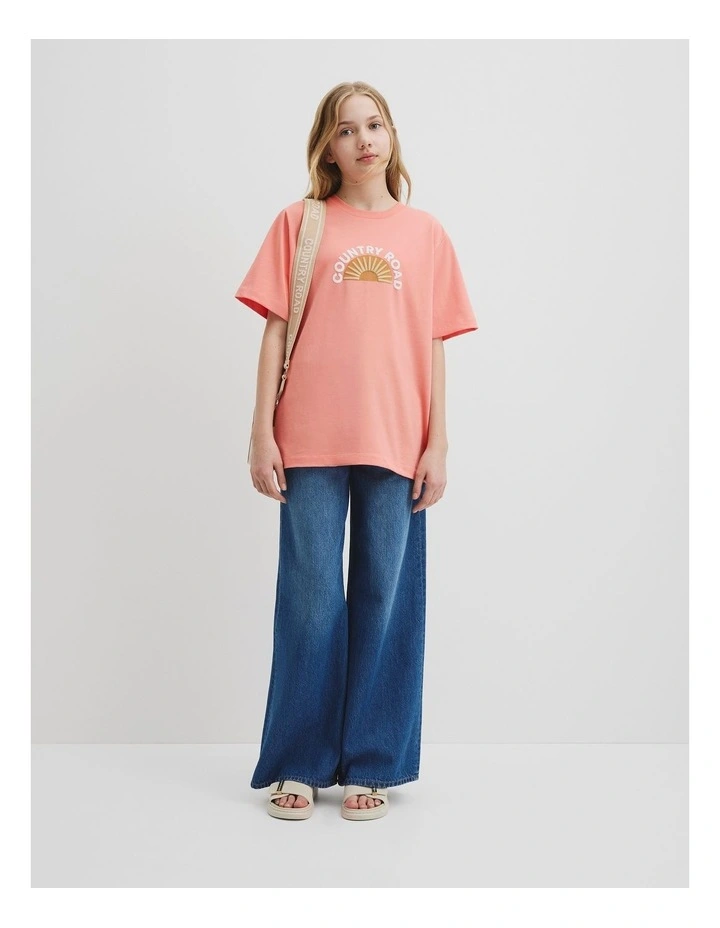 Sundial T-shirt in Strawberry Crush image 1