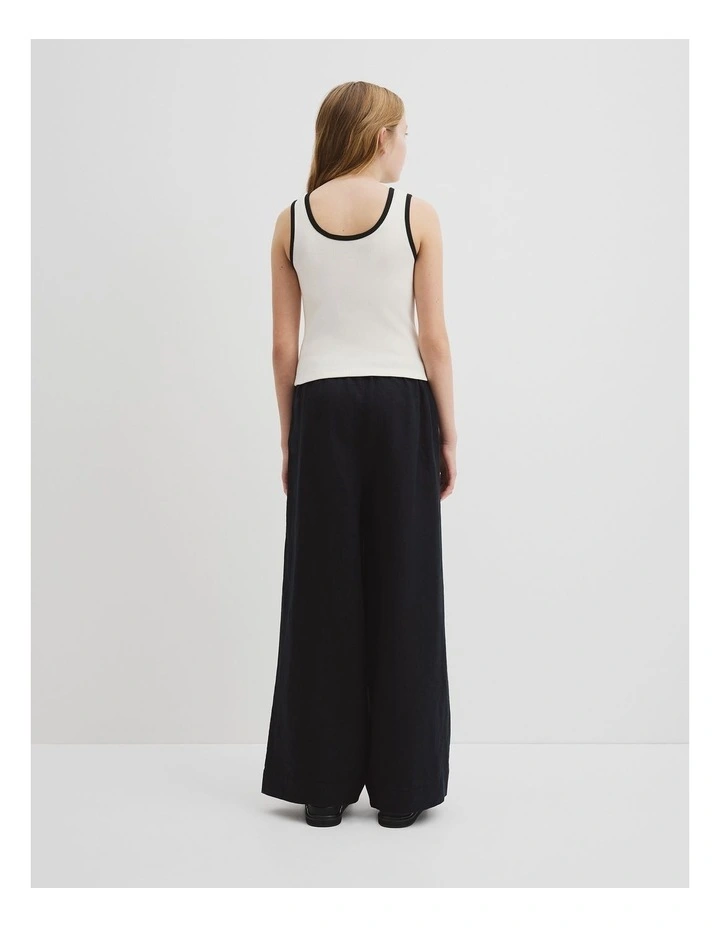 Rib Tank Top in Marshmallow image 4
