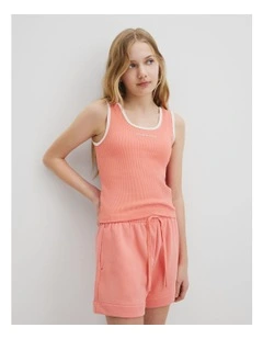 Rib Tank in Strawberry Crush
